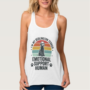 Bedlington Terrier Emotionaler Unterstützer Mensch Tank Top
