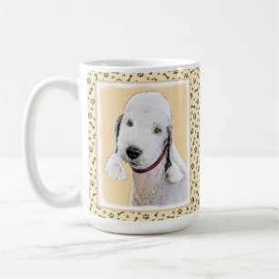 Bedlington Terrier Gemälde - Originale Hundekunst Kaffeetasse