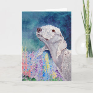 Bedlington Terrier Grußkarten Karte