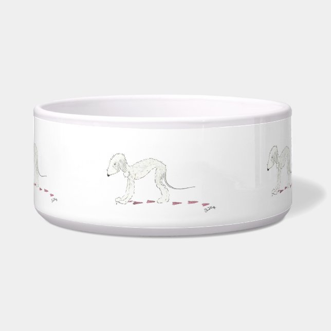 Bedlington Terrier Haustier-Schüssel Napf (Vorderseite)