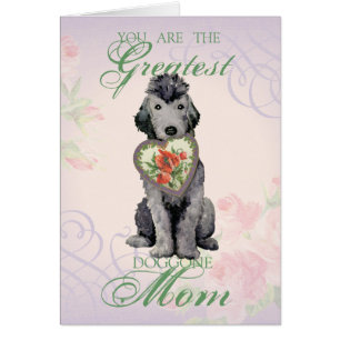 Bedlington Terrier Heart Mama Grußkarte