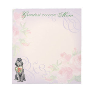 Bedlington Terrier Heart Mama Notepad Notizblock