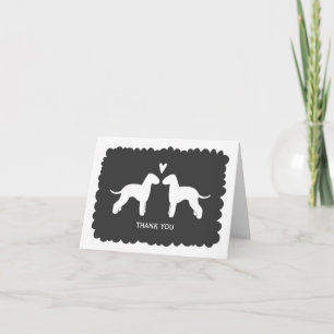 Bedlington Terrier Hochzeit Danke