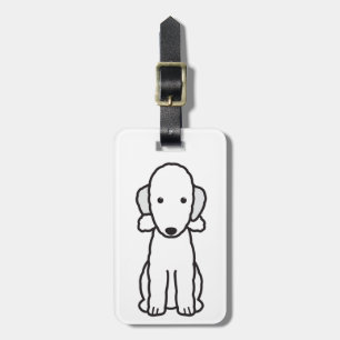 Bedlington Terrier-HundeCartoon Gepäckanhänger