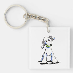 Bedlington Terrier ließ uns spielen Schlüsselanhänger