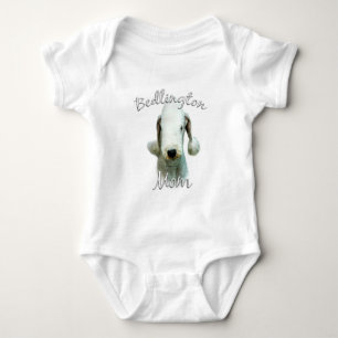 Bedlington Terrier Mama 2 Baby Strampler
