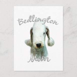 Bedlington Terrier Mama 2 Postkarte