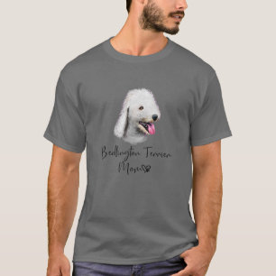 Bedlington Terrier Mama Niedlich Welpe Downer T-Shirt