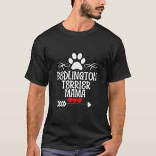 Bedlington Terrier Mama zum Weihnachtsfest der Mut T-Shirt