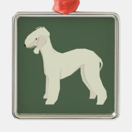 Bedlington Terrier Ornament Aus Metall