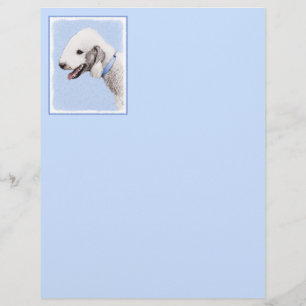 Bedlington Terrier Painting - Original Dog Art