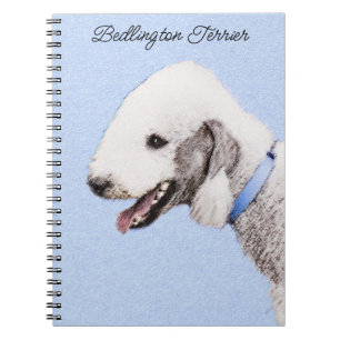 Bedlington Terrier Painting - Original Dog Art Notizblock