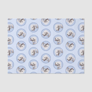 Bedlington Terrier Painting Sandy Color Dog Art Seidenpapier