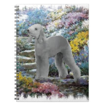 Bedlington Terrier Summer Garden