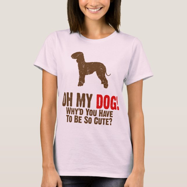 Bedlington Terrier T-Shirt (Vorderseite)