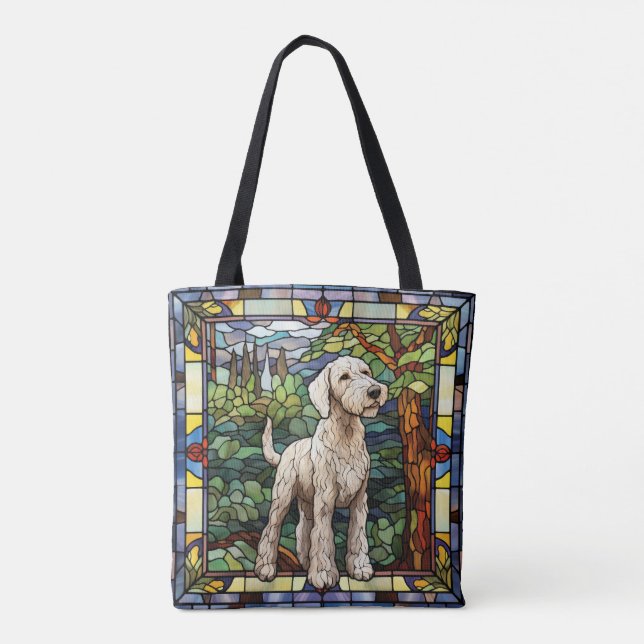 Bedlington Terrier Tote Bag Tasche (Rückseite)