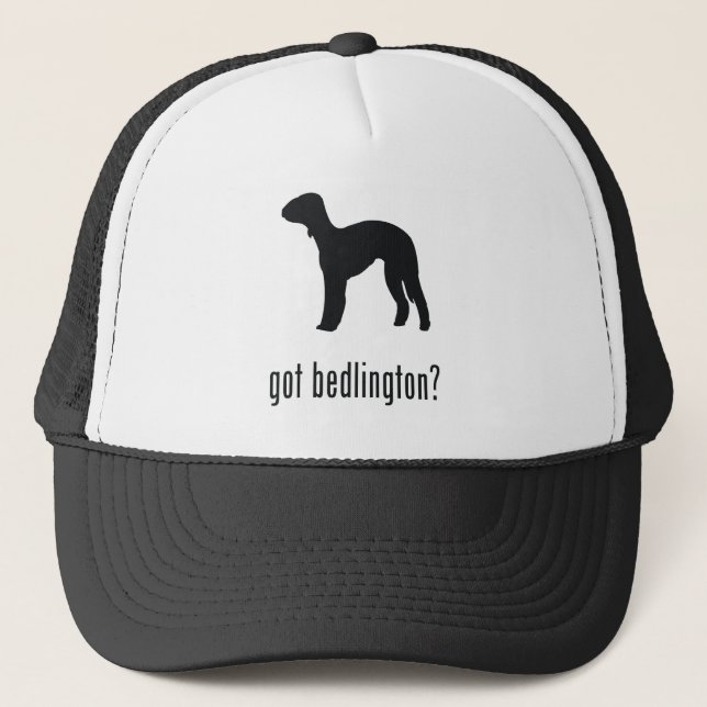 Bedlington Terrier Truckerkappe (Vorderseite)
