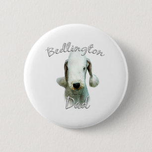 Bedlington Terrier Vater 2 Button