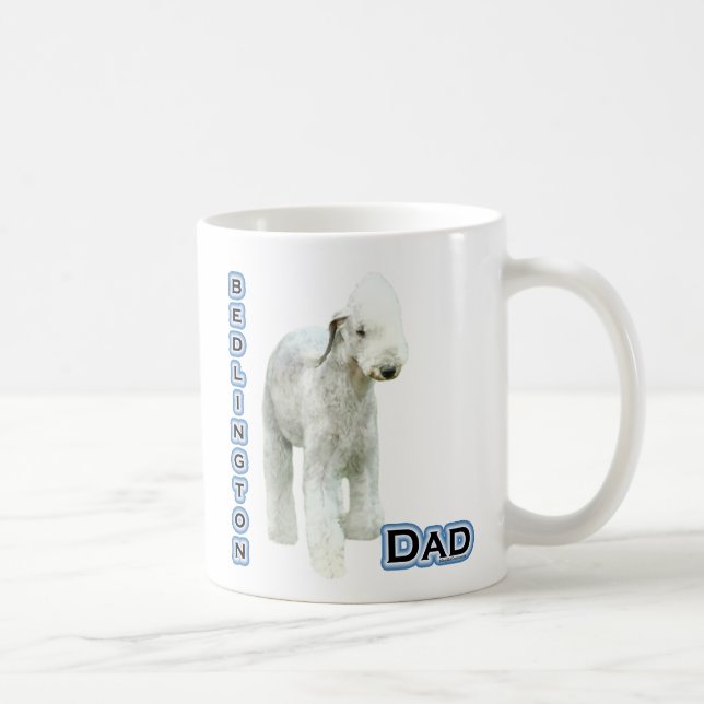 Bedlington Terrier Vater 4 Kaffeetasse (Rechts)