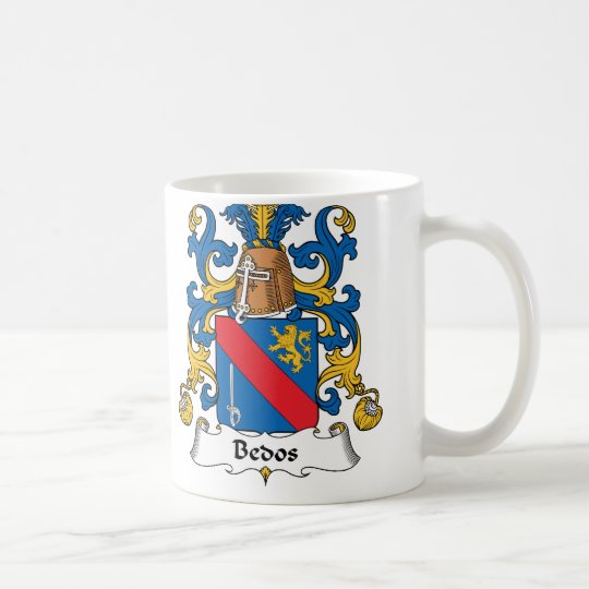 Bedos Familienwappen Kaffeetasse