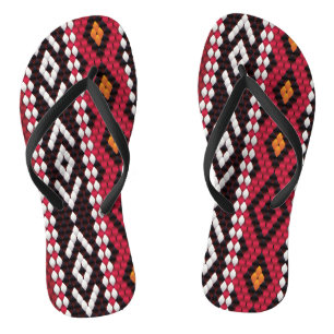 Bedouin Sadu Fabric Flip Flops