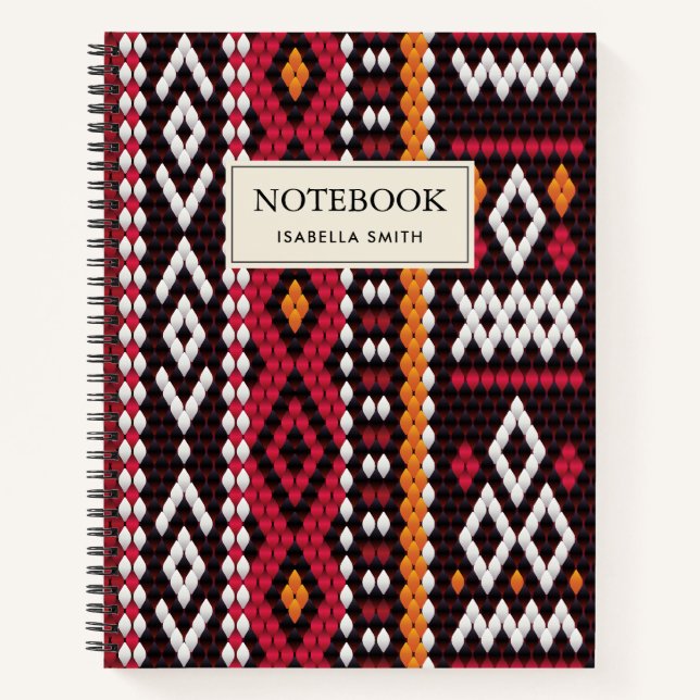 Bedouin Sadu Fabric Notizbuch (Vorderseite)
