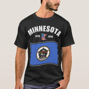 Bedrängte amerikanische Fischflagge T-Shirt