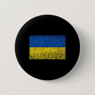 Bedrängte Ukraine-Flagge Blau Gelb Patriotische Un Button
