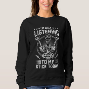 Bedrängter Retro-Trend Metalldetektor Schatz Sweatshirt