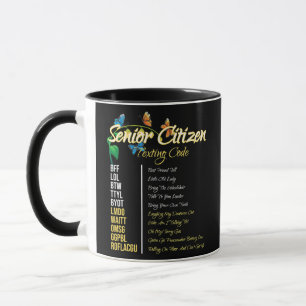 Bedrängter Senior Bürger Textcode Opa Tasse