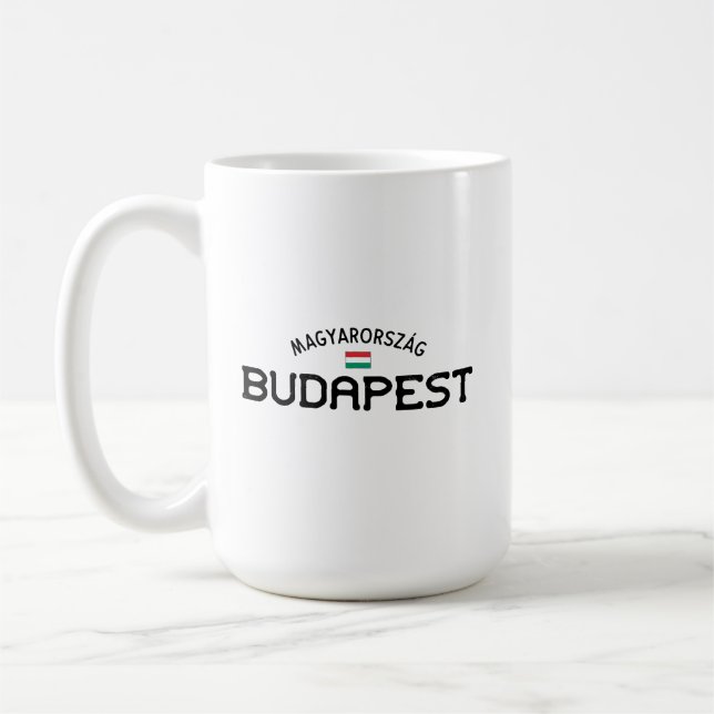 Bedrängtes Budapest Ungarn Kaffeetasse (Links)