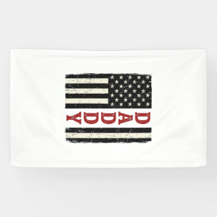 Bedrängtes Daddy-Amerikanische-Flagge-Shirt-Design Banner