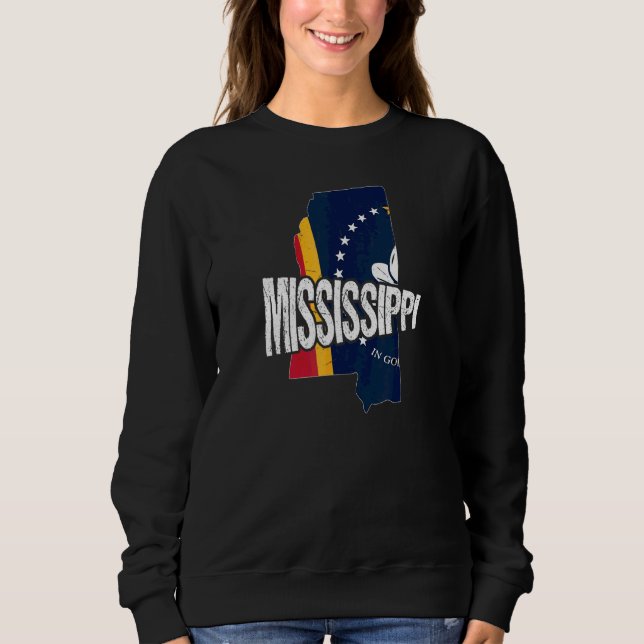 Bedrängtes Mississippi Sweatshirt (Vorderseite)