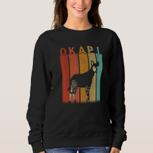Bedrängtes Okapi Männer Frauen Kind Süßes Okapi R Sweatshirt
