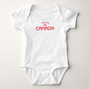Bedrängtes Toronto Kanada Baby Strampler