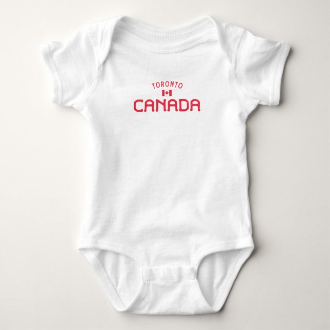 Bedrängtes Toronto Kanada Baby Strampler (Vorderseite)