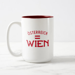 Bedrängtes Wien Österreich Zweifarbige Tasse