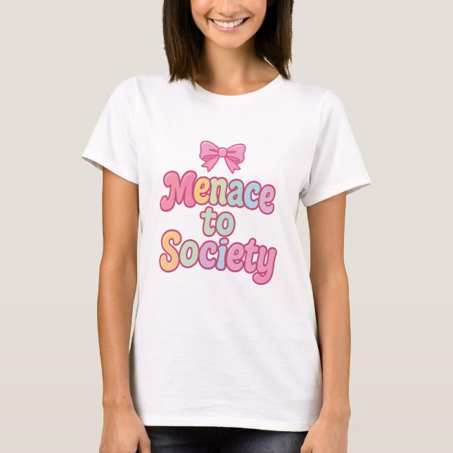 Bedrohung der Gesellschaft T-Shirt (Vorderseite)
