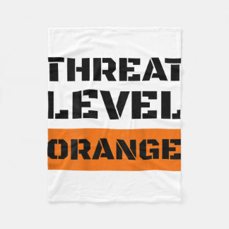 Bedrohungsstufe Orange Hohes Risiko, dass Trump Am Fleecedecke