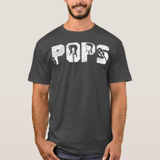 Bedruckt Besten Pops Ever Gitarrenliebhaber Gitarr T-Shirt