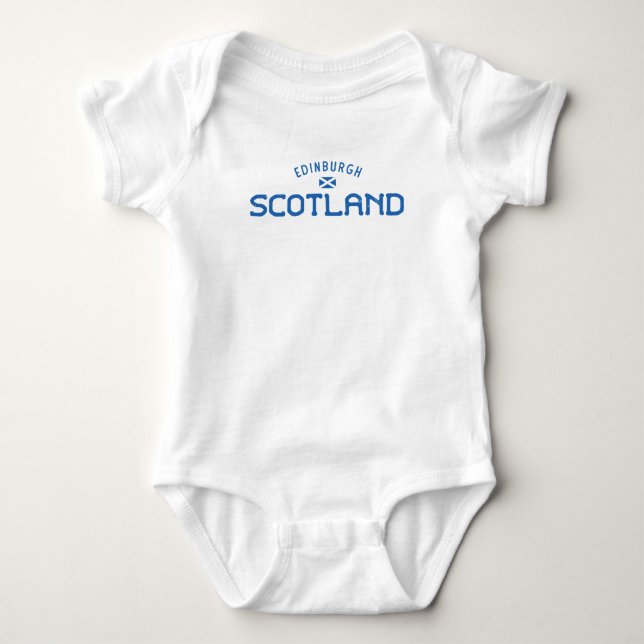 Bedrückt Edinburgh Schottland Baby Strampler (Vorderseite)