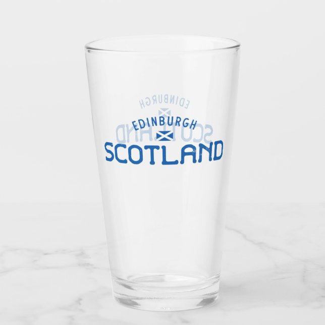 Bedrückt Edinburgh Schottland Glas (Vorderseite)