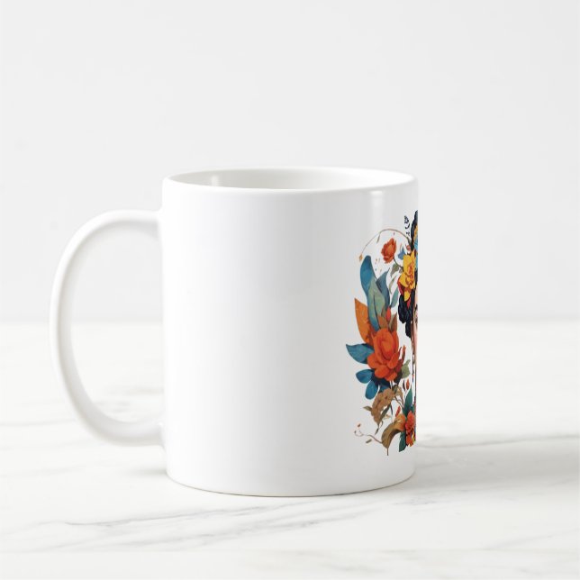 bedruckt Frida Kahlo Kaffeetasse (Links)
