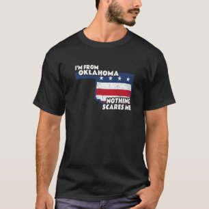 Bedrückt stamme ich aus Oklahoma Heimatstaat OK Ni T-Shirt