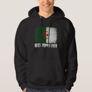 Bedrückte algerische Flagge Beste Poppie-Ever-Fami Hoodie