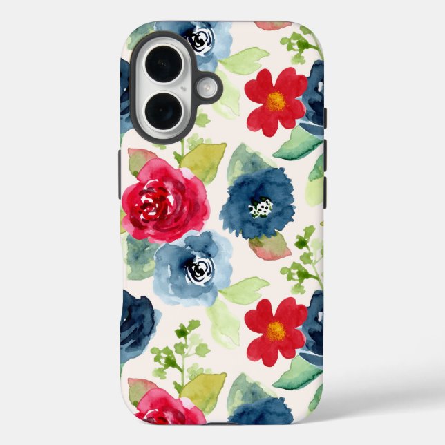 bedruckte Blume iPhone 16 Hülle (Rückseite)