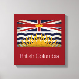 Bedrückte Britische Flagge Leinwanddruck