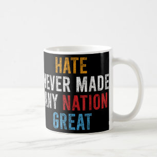 Bedrückte Buchstaben Sprichwort Orange Anti Trump Kaffeetasse