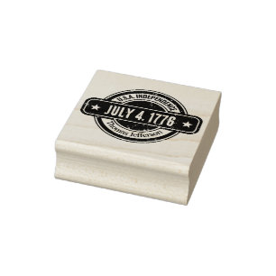 Bedruckte Custom Independence US-Geschichts Daten Gummistempel