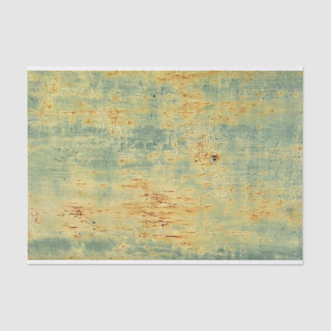 Bedrückte grunge grüne Paint Urban Loft DIY Dekora Seidenpapier (Vorderseite)